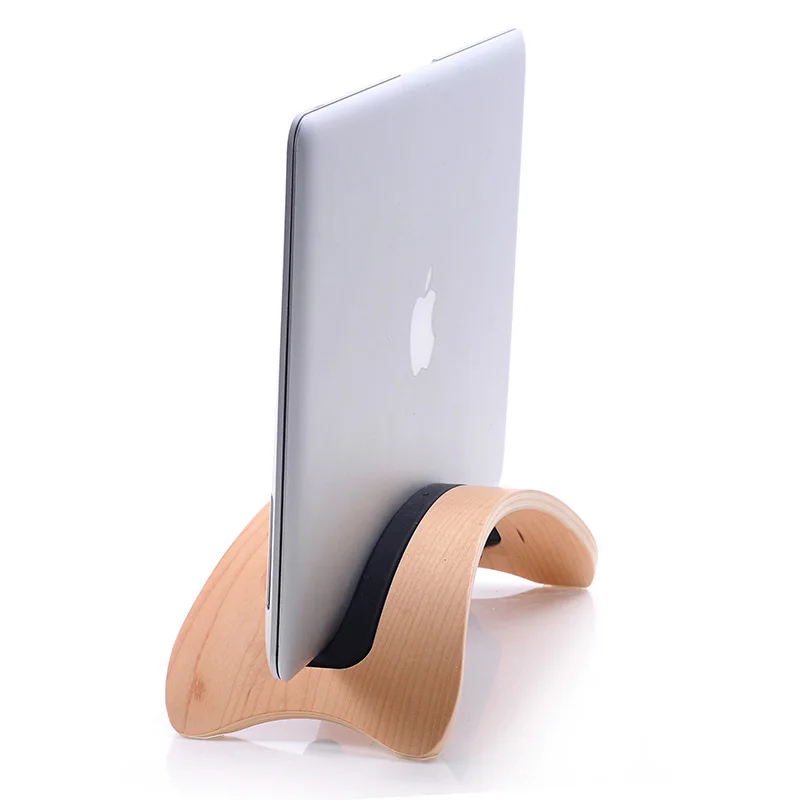 

Wooden Vertical Desktop Laptop Stand Holder Base Bracket Dock for Macbook Pro 2022 13.3/15.4/16inch 11.6/13.3inch Macbook Air