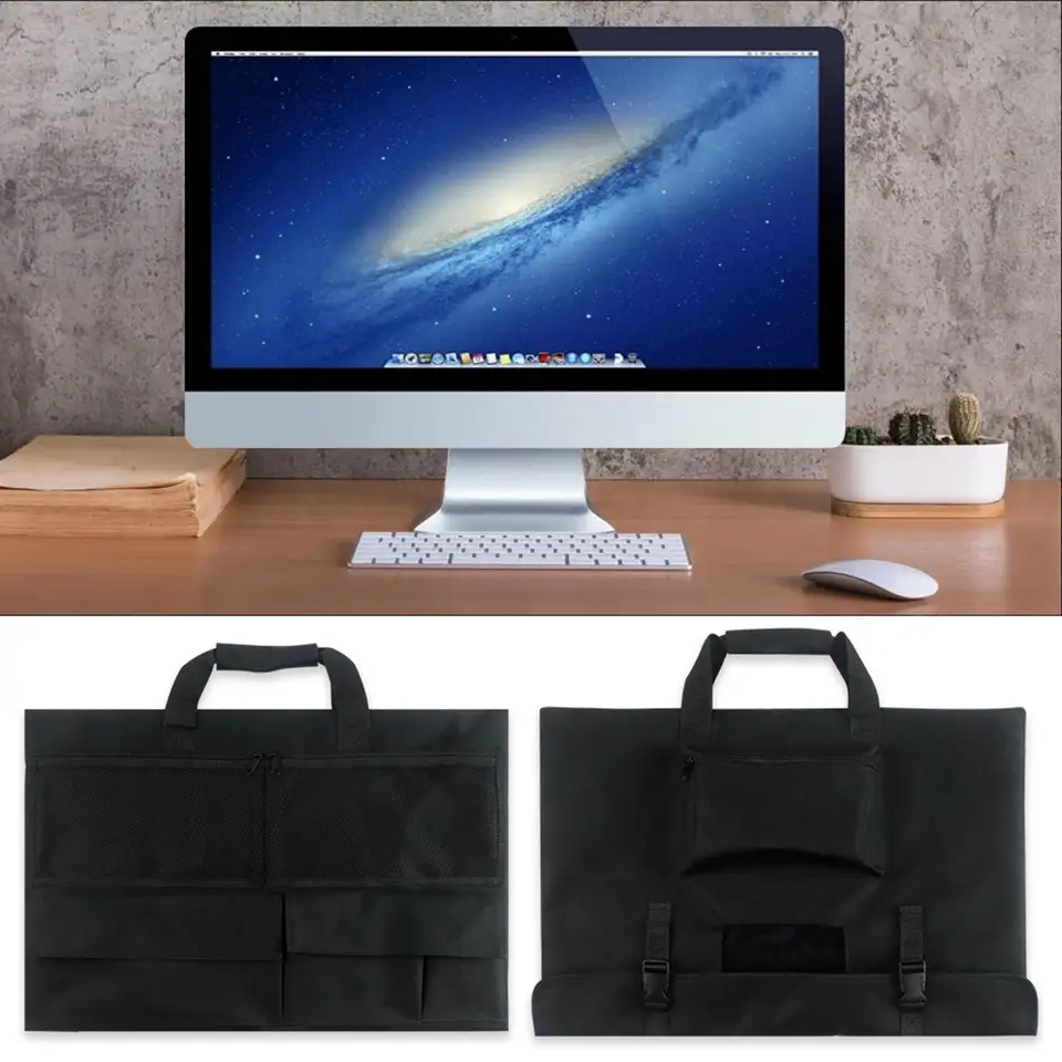 Beschermende Reiskoffer Voor 24 LCD-monitor - Gewatteerde Fluwelen Voering Duurzame Draagtas Voor 24 Inch Schermen En Displays Beschermende Reiskoffer Voor 24 LCD-monitor - Gewatteerde Fluwelen Voering Duurzame Draagtas Voor 24 Inch Schermen En Displays
