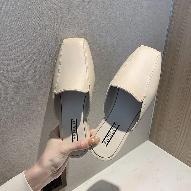Non-slip Slippers Women's 2022 New Simple Sandals and Slippers Fashionable Outer Wear Soft Bottom Four Seasons Drag