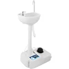 Portable Camping Sink w/Towel Holder & Soap Dispenser  Worksites, Camping – SLCASN18, Standard, White 2