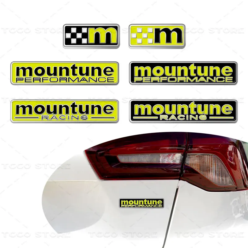 Creativer 3D Chrome Metal Mountune Performance M Flag Emblem Car Body Trunk Fender Sticker Per Ford Focus Fiesta Mk3 Mk2 Rs St