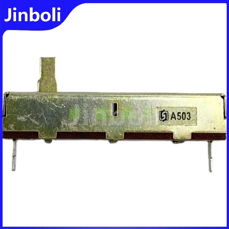 Single 3Pins Straight Slide Potentiometer A50K Length 50mm Stroke 30mm Dimmer Mixer Fader 1PCS