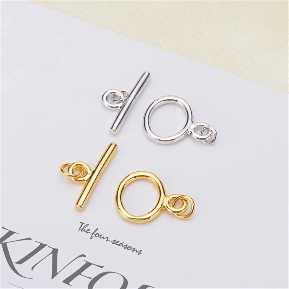 

DIY жемчужные аксессуары, натуральный жемчуг, ожерелье, браслет, пряжка, креативная S925 Посеребренная платиновая Пряжка OT K004