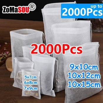 Disposable Drawstring Tea Filter Bags 1