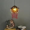 Modern Basketball Pendant Lights Restaurant Study Living Football Chandelier LED Kids Room Hanging Lamp Fixtures 1