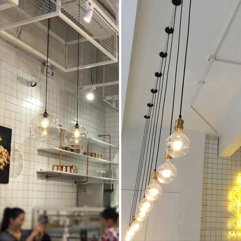 Retro Vintage Pendant Lights Nordic Minimalism Simple Industrial Hanging Lamps Edison E27 Lamp Holder Socket Ceiling Lamp pendant lights ceiling light pendant lamp vintage pendant lights