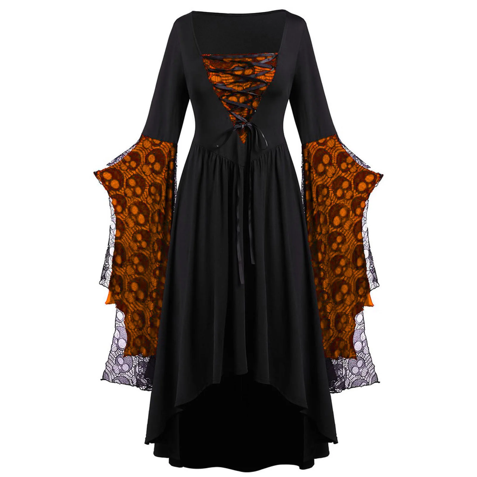 Women’s Skull Lace Strap Dress