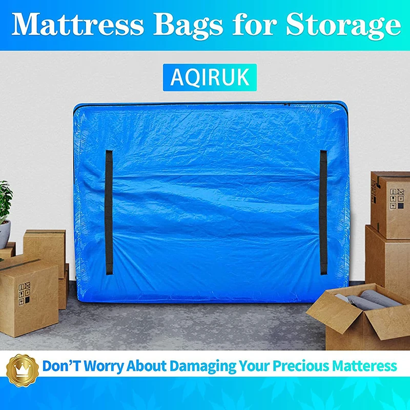 Queen Mattress Bags for Moving and Storage Reusable Heavy Duty Tarp Waterproof Queen Size Bed Mattress Cover