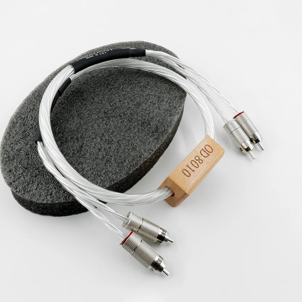 

Nordost odin 2 High End Hi-Fi Audiophile Audio RCA Signal Cable Double Lotus Sterling Silver Audio Cable CD Amplifier Tube Cable