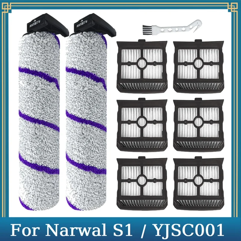 

Accessories Kit For Narwal S1 / YJSC001 Wet Dry Vacuum Cleaner Roller Brush HEPA Filter Replacement Spare Parts Accessories