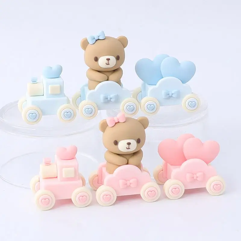 Rosa Blau Bär Kuchen Topper Bär Puppe Ornamente Kuchen Einsatz Geburtstag Kuchen Dekoration Erwachsene Geburtstag Geschenke Hochzeit Kuchen Dekorieren – Detail 31