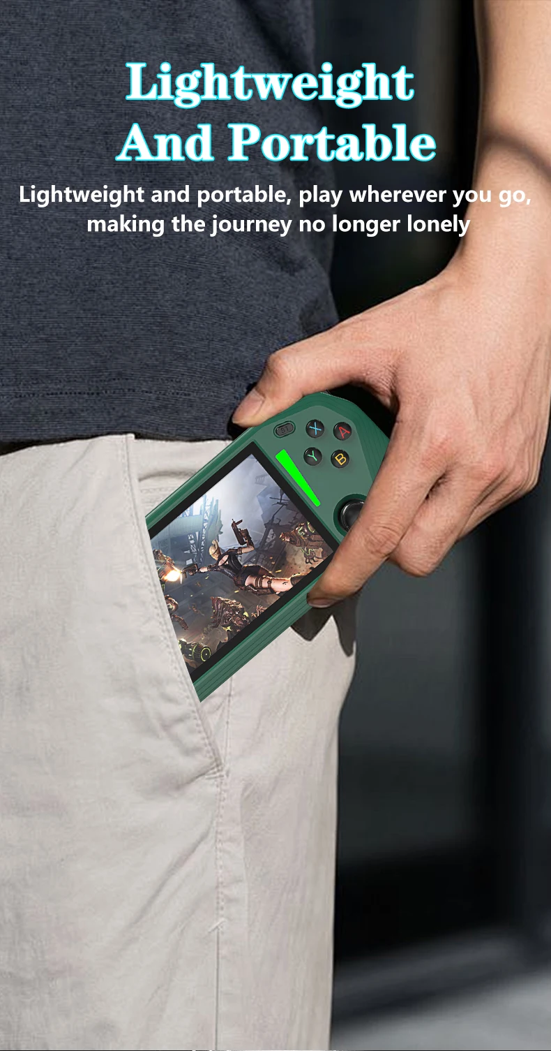 Retro Handheld Game Console 128gb Ips Screen Portable Player_voghion.com