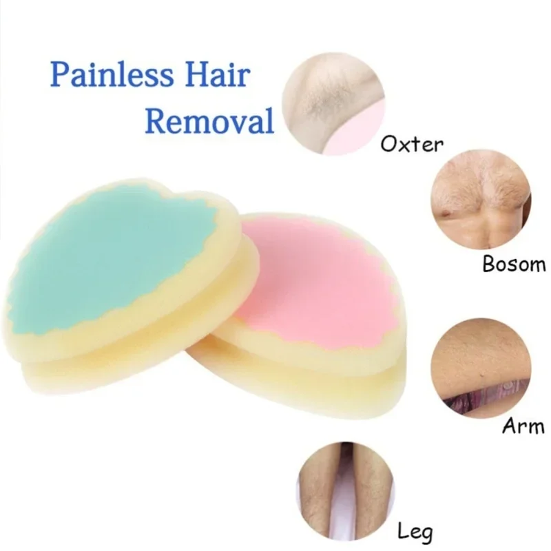 Magic Painless Hair Removal Sponge Pad Epilator Random Colors hair removal wax