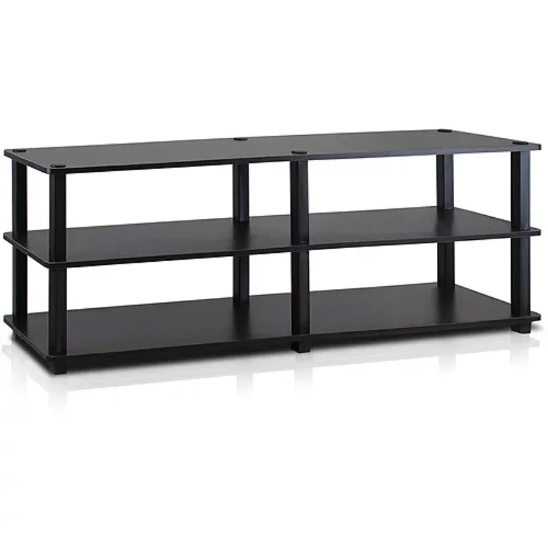 

BOUSSAC Tst No-tools 3-Tier Wide Shoe Storage Rack, Espresso/Black