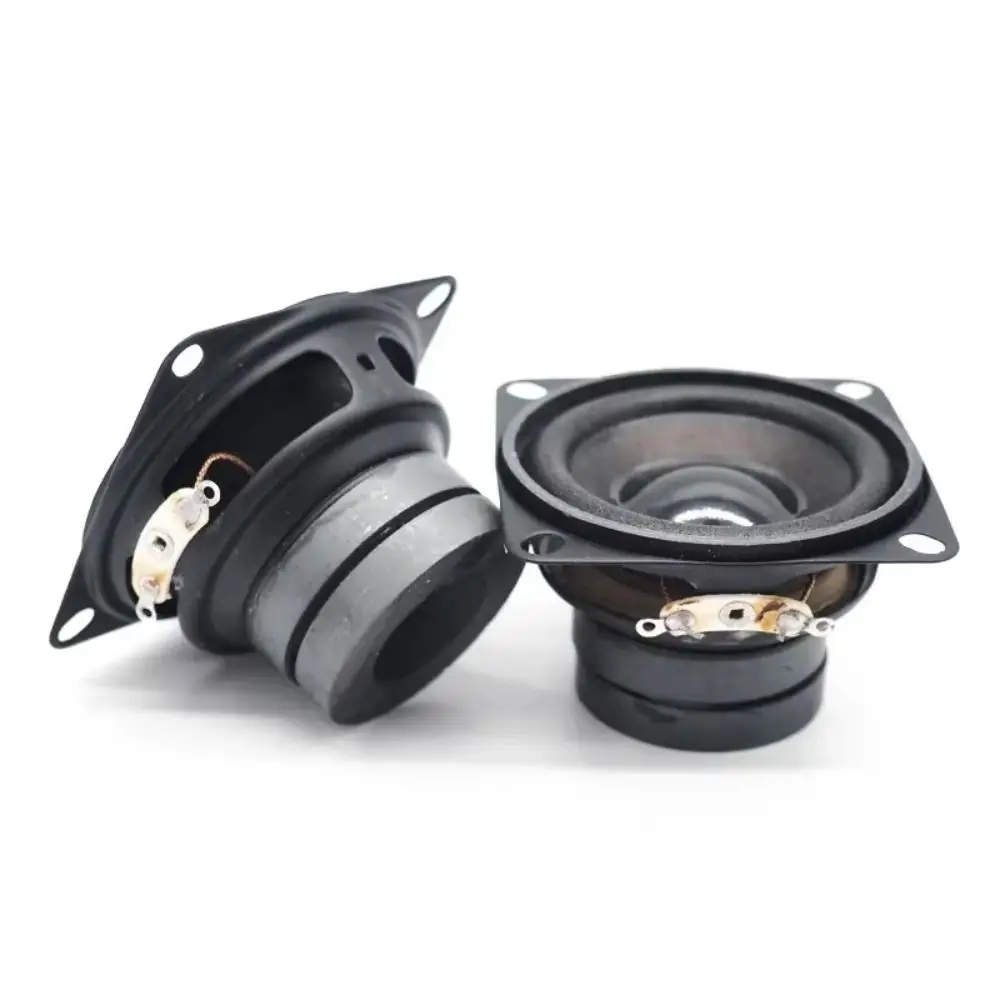 New 2 Inch 3 Inch Subwoofer Speaker 4 Ohm 15W Convex Cap Speakers Audio Bass Square Woofer DIY Bookshelf Speakers