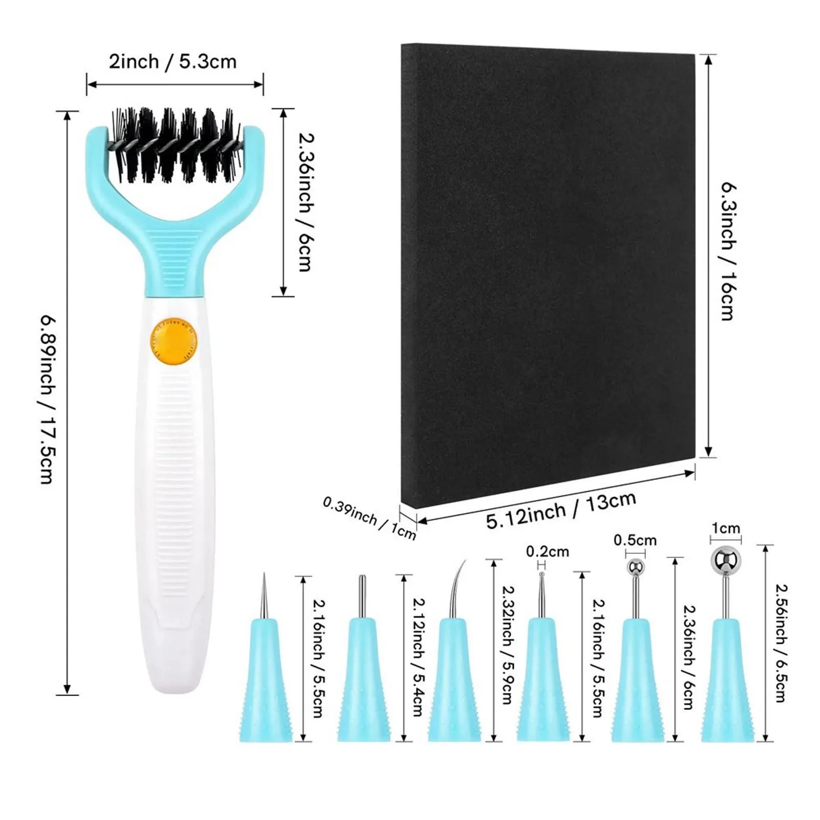 Paper Sculpting Tool Kit Multifunctional Paper Flower Shaping Making Tool Set for Handcraft Paper Flower Shaping Making Tool Set