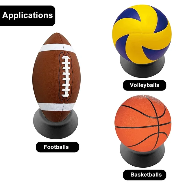 1PC Color Plastic Ball Stand Display Holder Rack Basketball Football Soccer Rugby Ball Storage Support Base 2