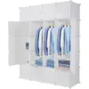 Large Cube Storage 1418 Depth Cube 16Cubes Organizer Shelves Clothes Dresser Closet Storage Organizer Cabinet Shelving Bookshelf 2