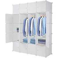 Large Cube Storage 1418 Depth Cube 16Cubes Organizer Shelves Clothes Dresser Closet Storage Organizer Cabinet Shelving Bookshelf 2