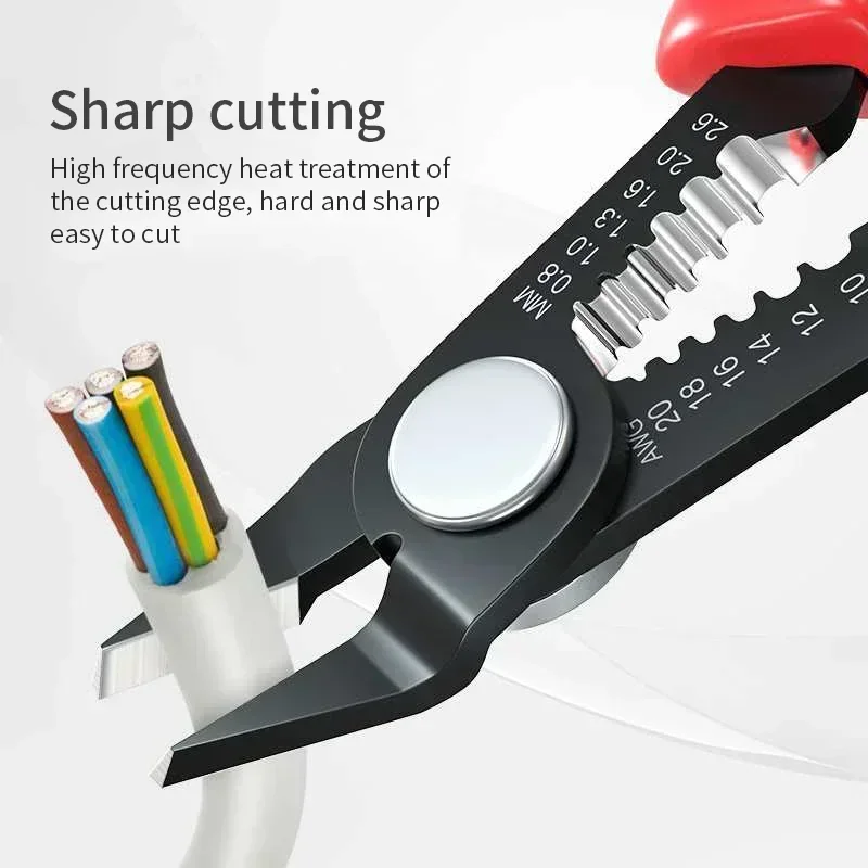 

Automatic Cable Crimping Stripper Tool Electrician Stripping Cutter Tools Hand Wire Repair Pliers