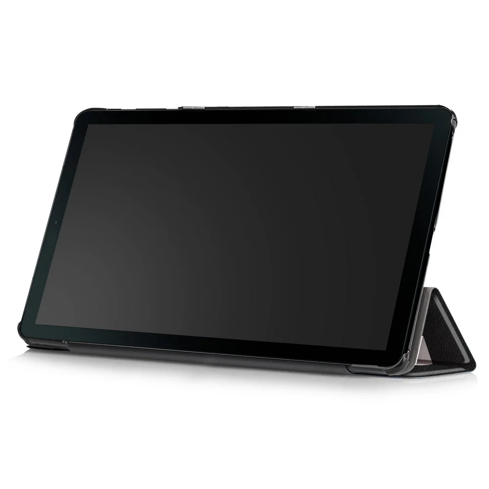 Premium Shockproof PU Leather Folding Folio Tablet Case, 10.1 Inch