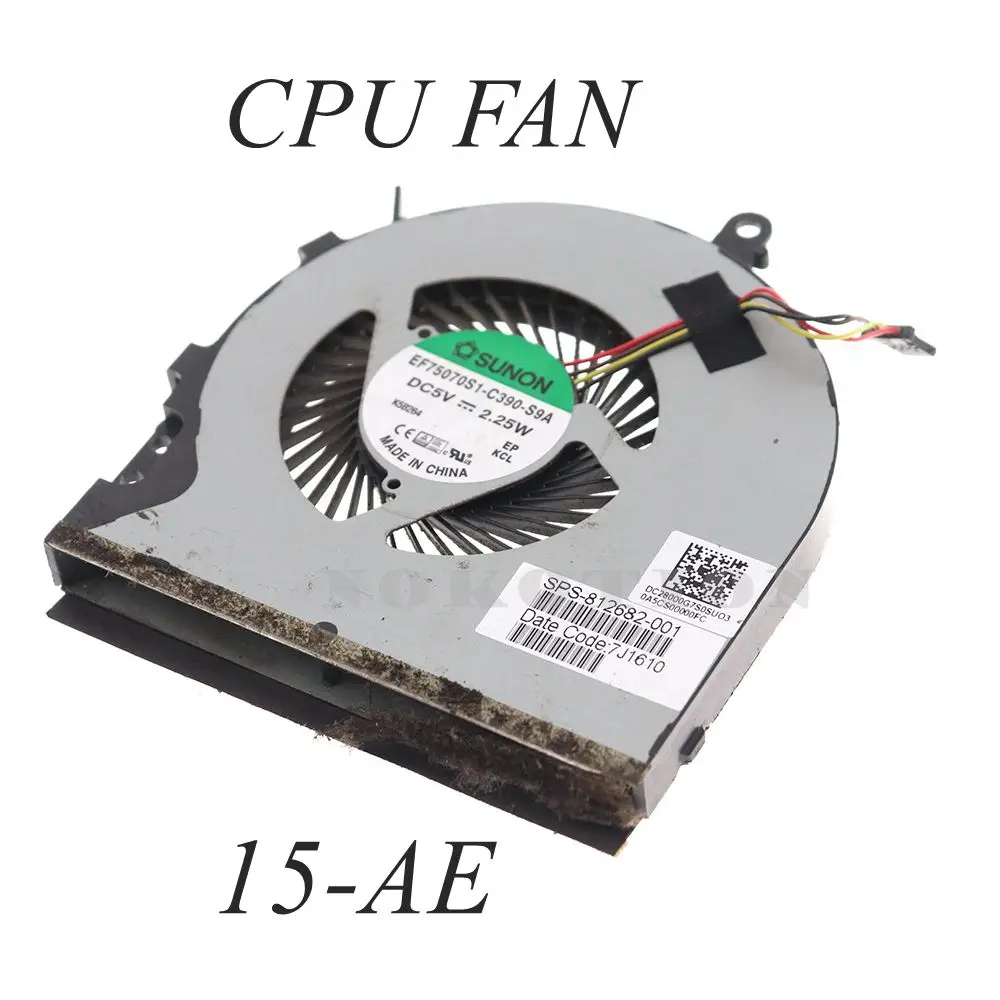 

812682-001 For HP TPN-C122 15-AE 15-ae101nf M6-P Laptop CPU Cooling Fan