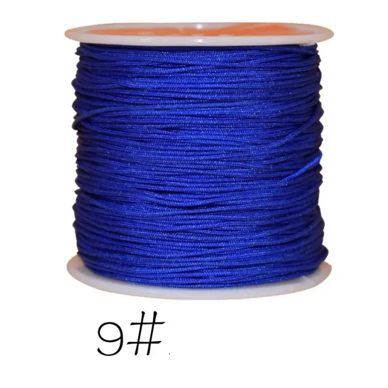 0.8mm Nylon Cord Thread Chinese Knot Macrame Rattail Bracelet Braided String 45M nylon cord macrame cord