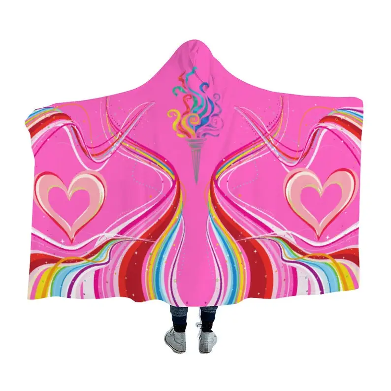 

Psychedelic Hooded Blanket