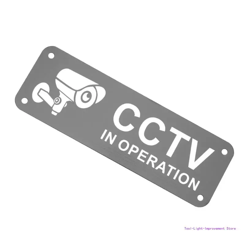 C63E 5Pcs Video Camera CCTV In Operation Warning Sign Wall Stickers Decals Decals Public Area Security