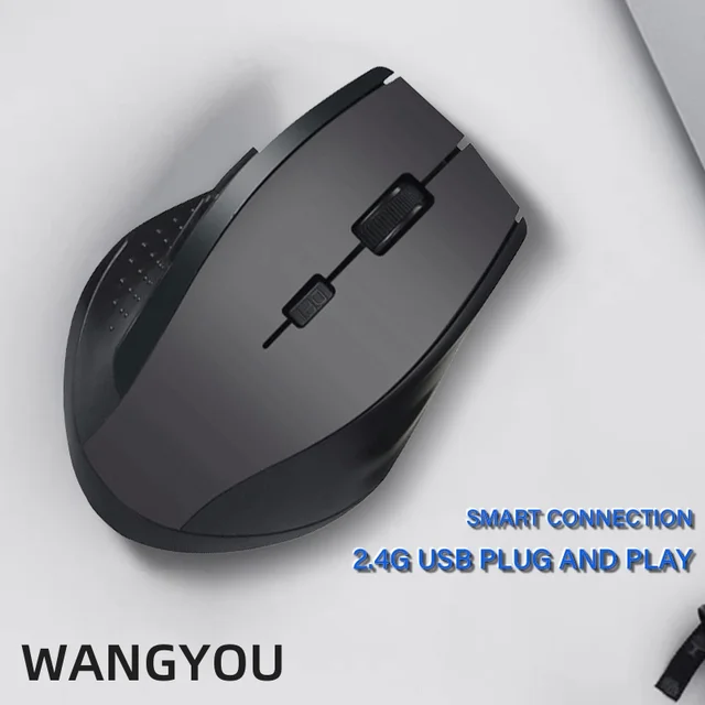 Wireless Mouse 2.4G USB Silent Mouse Adjustable DPI Suitable for Android Windows Tablet Laptop Desktop Computer Universal 3