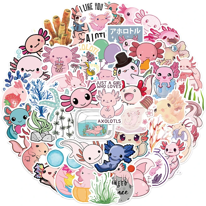 10/30/50PCS Cute Animal Sticker Aesthetic PVC Stationery Children's Sketchbook Sticky Diary Laptop Scrapbook Supplies for Kids