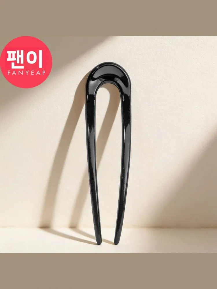 검은색 머리핀 여성용 스타일링 고정 헤어 액세서리 심플한 디자인 헤어 장식품 일상용 헤어 스틱 헤어 도구 by Panyi