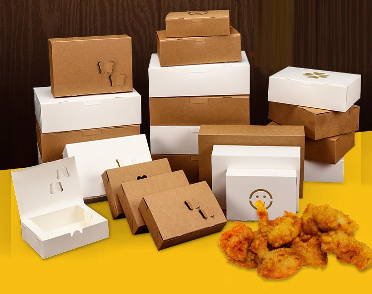 50pcs Disposable Kraft Paper Lunch Box Meal Prep Containers Takeout Food Boxes with Fol... - SKU KPLB1603 - UGI Packaging