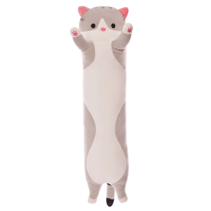 50cm Cute Soft Long Cat  Plush Toys Stuffed Pause Office Nap Sleep Pillow Cushion Gift Doll For Boys Girl Christmas Gift 6