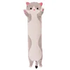 50cm Cute Soft Long Cat  Plush Toys Stuffed Pause Office Nap Sleep Pillow Cushion Gift Doll For Boys Girl Christmas Gift 6