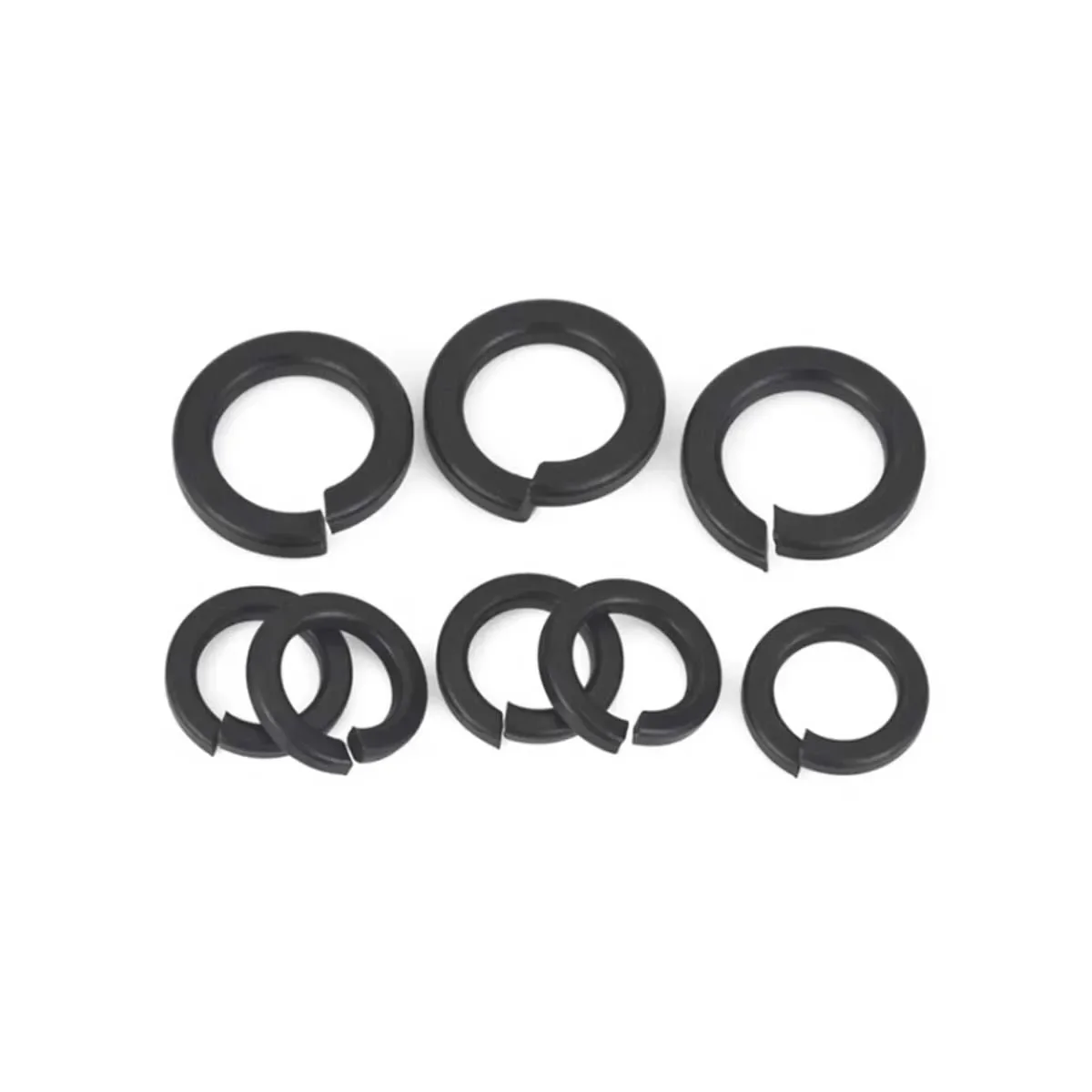 Black 304 Stainless Steel Spring Washer Gasket Thickened Electroplating Huasi Meson M2M3M4M5M6M8-M20