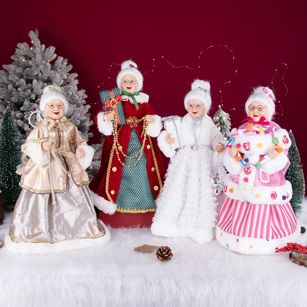 Santa Claus Doll 50cm Standing Christmas Ornament Gift For Children