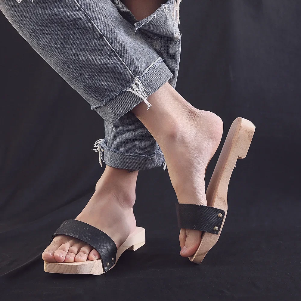 Cosplay Shoes Women Sandals Shaman King Yoh Asakura Cosplay Geta Wood Clogs Slippers For Men Women For Summer