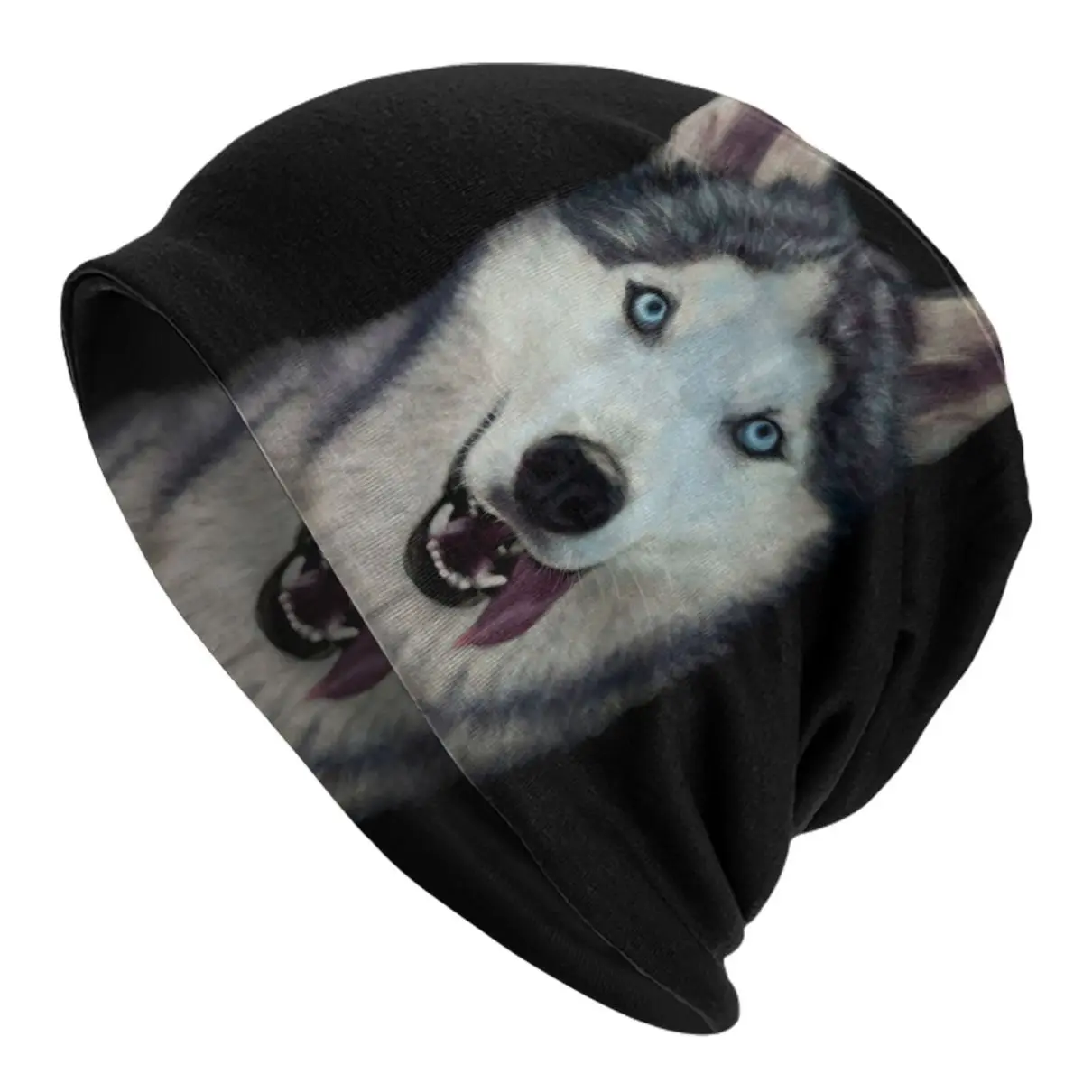 Berretti Animali Husky Siberiani Cani Cool Autunno Inverno Skullies All'Aperto Berretti Cappello Primavera Caldo Termico Elastico Cofano Cappelli Per 