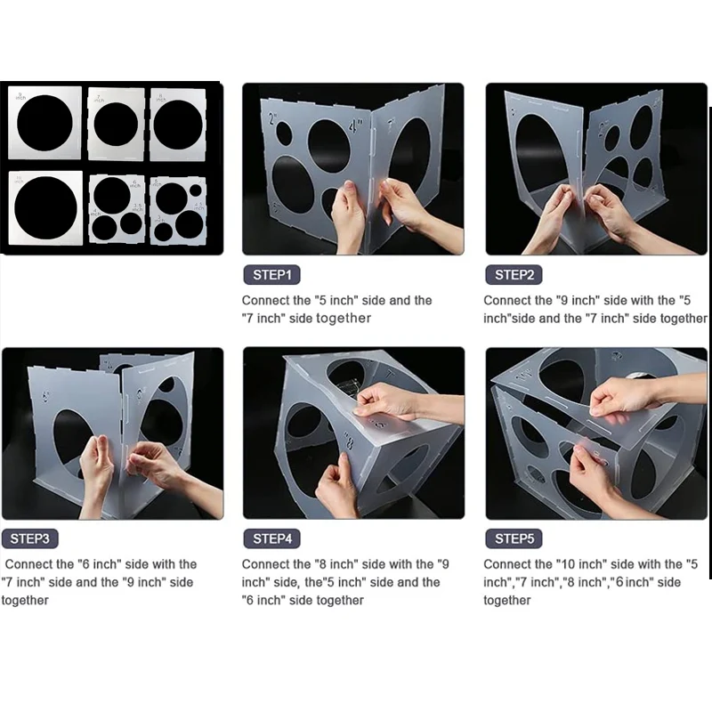 Plastics Balloon Sizer Box, Plastics Measurement Tool