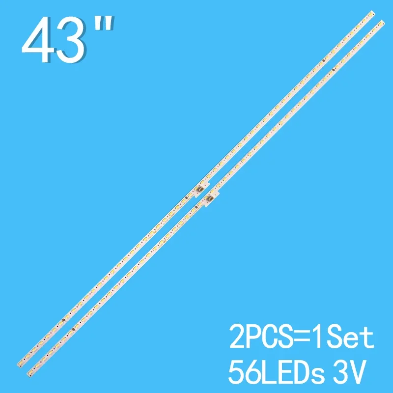 New 2 PCS/set 56 Lamp 467mm LED Backlight Strip HE426MU51 RSAG7.820.7458/ROH led backlight strip for he400hf b31 rsag7 820 5817 led40k370 lde40k380u led40k681x3d led40l288 led40k330