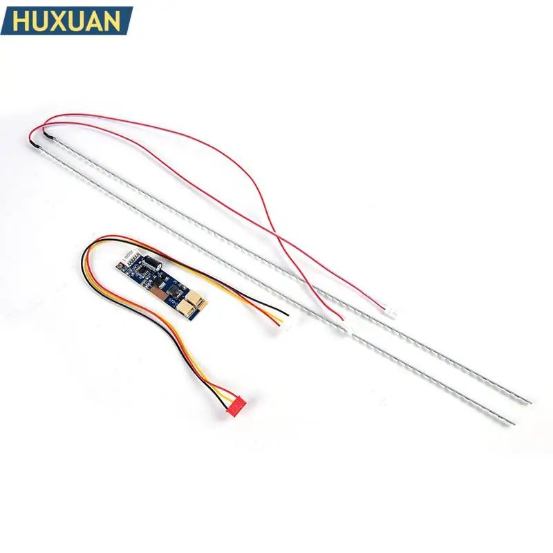 와이드 패널 LED 백라이트 램프 업데이트 CCFL에서 LED 2 개 스트립, 드라이버 보드, 입력 케이블, 420mm 밝기 조절 키트, 19 인치, 1 세트
