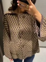 Chic Fashion Knitted Jackets for Women 2026 Autumn Winter Long Sleeve Single-Breasted Short Coats High Street Casual New Jackets 2