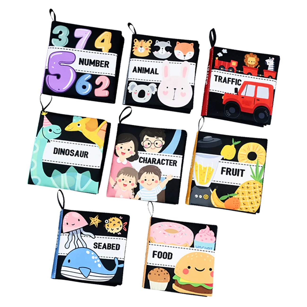 Soft Baby Book Toys Touch Feel High Contrast Cloth Book Feel Early Childhood Learning Games Educational Toys Baby Early Educ 1pc baby toys