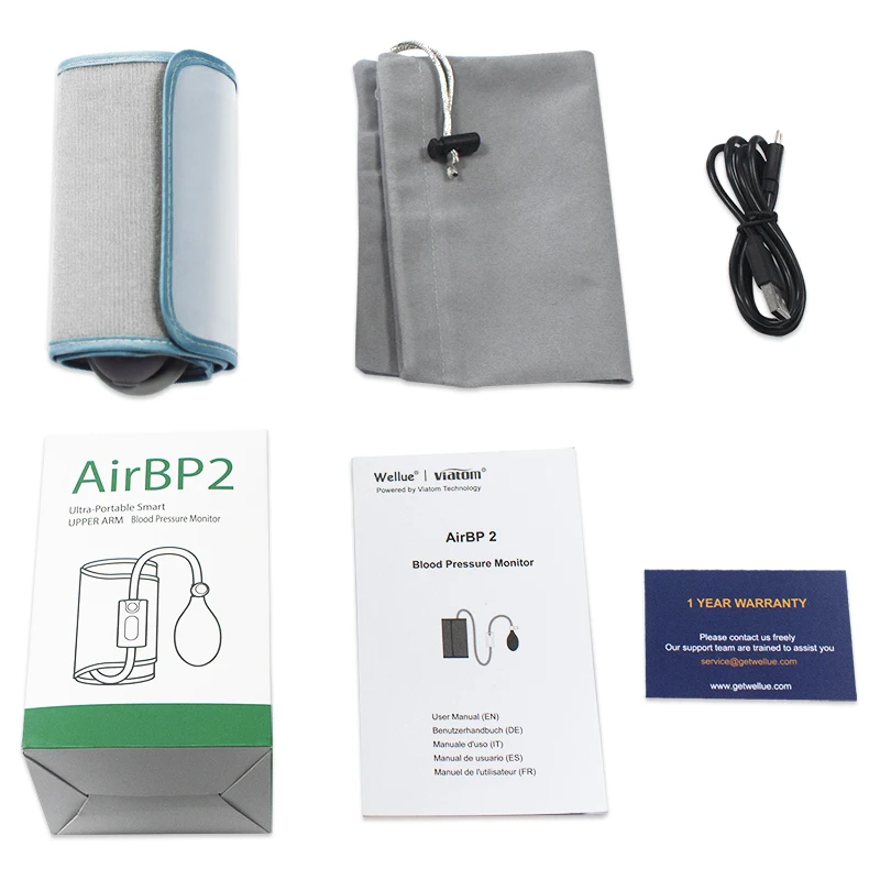 Wellue Air BP Bluetooth 4.0 Sphygmomanometer - Upper Arm Blood Pressure Monitor - App Records Tracking. 5