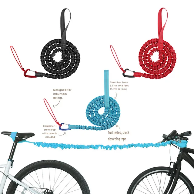 Corde de remorquage Bunduextrêmes pour vélo pour enfants, sangle de nervure  commissionnée, câble de transport de