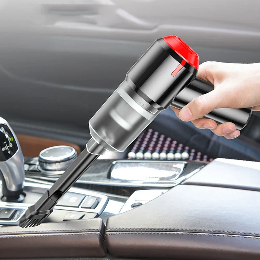 9000Pa Wireless Car Vacuum Cleaner Cordless Handheld Auto Vacuum Home & Car Dual Use Mini Cleaner With Built-in Battrery