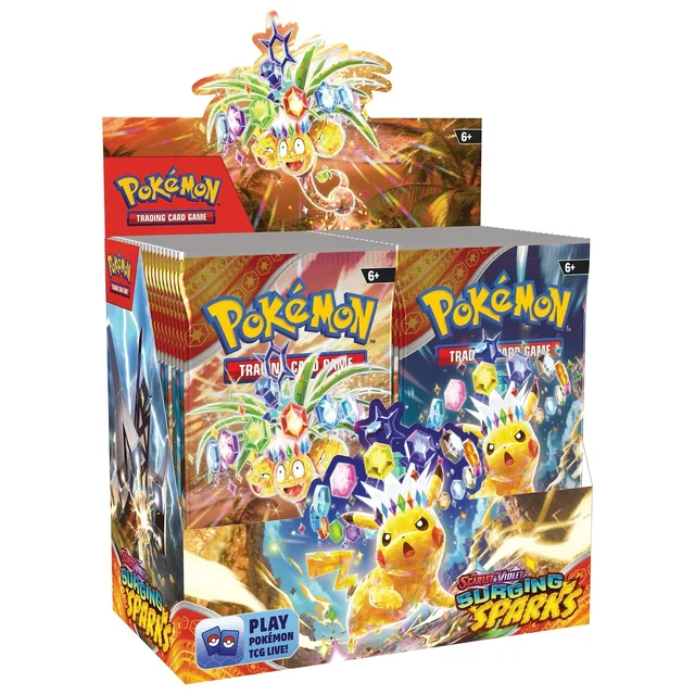 360/180Pcs Set Pokemon Card Surging Sparks SCARLET VIOLE 151 Prismatic Evolutions English Booster Battle Transaction Card 1