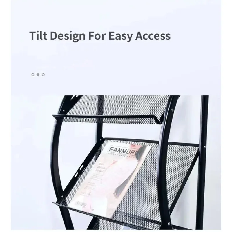 Magazine Stand Newspaper Stand Book Display Advertising Materials Leaflet Store Newspaper Clips