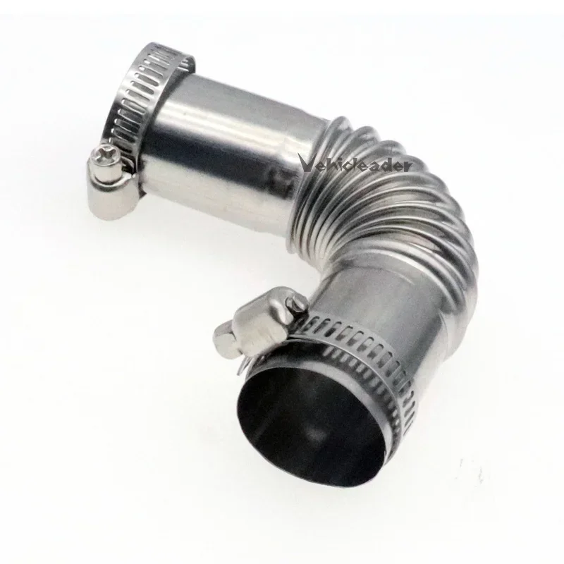 24mm Elbow Pipe Air Diesel Parking Heater Exhaust Pipe Connector W/Clamps For Eberspacher Webasto Boat Heater
